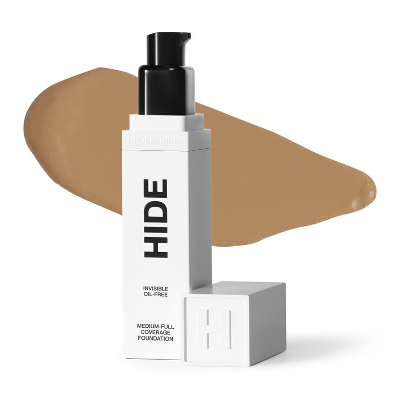 HIDE PREMIUM Liquid Foundation MultiUse Waterproof Foundation MediumFull Coverage Foundation Shades for All Skin Types See Shade Finder Nude 1 fl oz